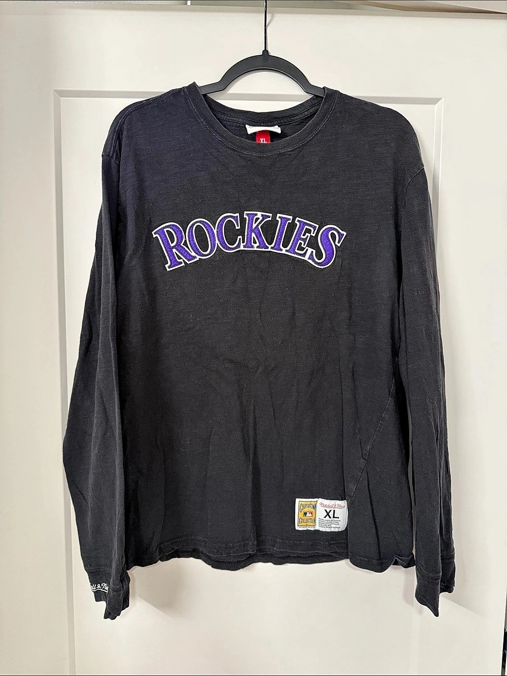 Mitchell & Ness Colorado Rockies Cooperstown Collection Long Sleeve T-Shirt Tee